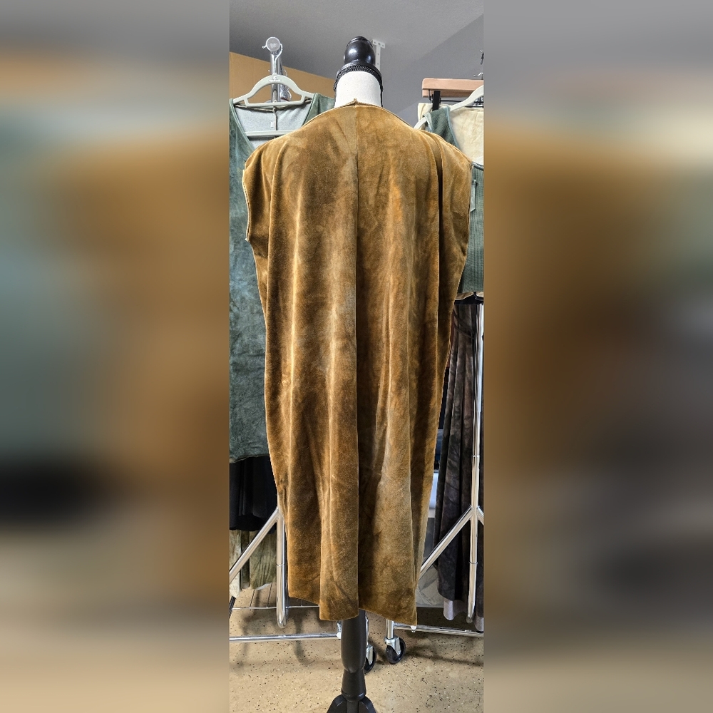 Sinew Moon Pinch of Grace Oversize Knee Length T Madrone Bamboo Velour XS/S - Picture 4 of 8